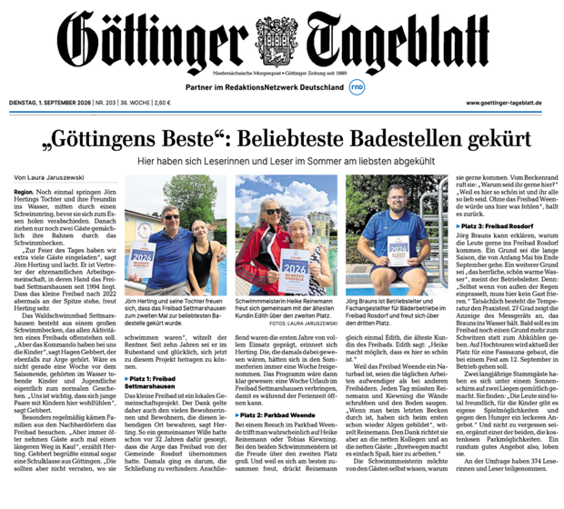 Freibad des Jahres 2026