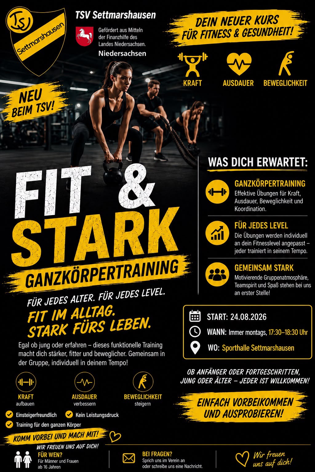 Neues Sport-Angebot: Fit und Stark